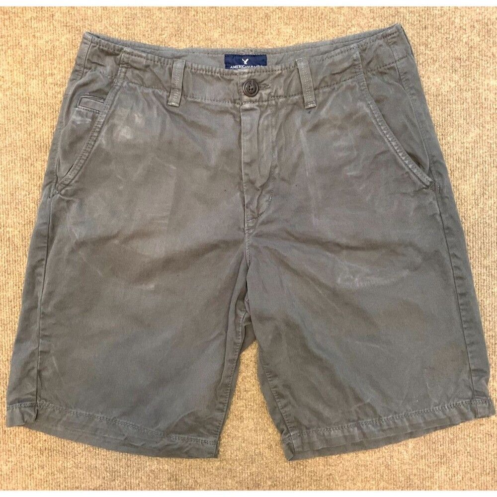 American Eagle Shorts Mens 31 Classic Chino Lived In Cotton Twill Camp Hike